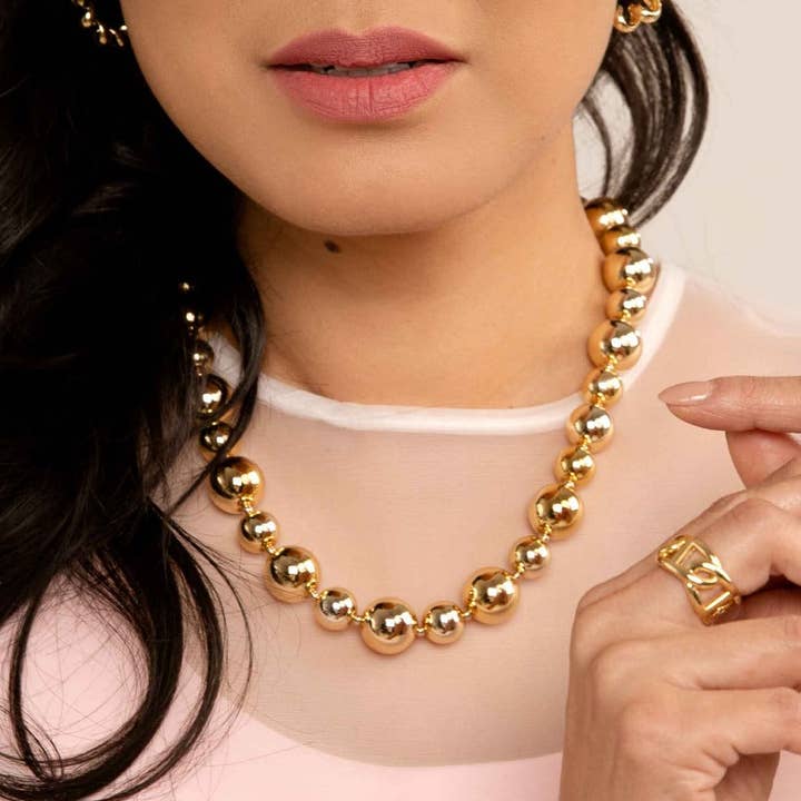 ZENZII Jewelry - Wholesale Beaded/pearl necklace - Mixed Bead Collar Necklace
1