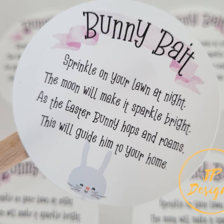 Autocollants en forme d'appât pour lapins, kit de bricolage pour lapins de Pâques pour la vente par JP Designs