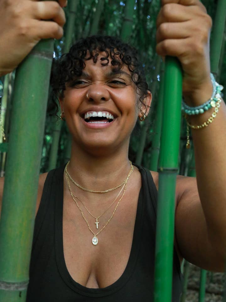 North Star Gold Necklace for wholesale by Malabella Jewels