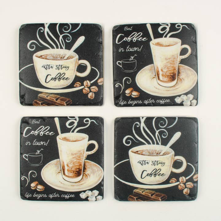 Coasters S/4 Coffee voor wholesale door Originals International Ltd