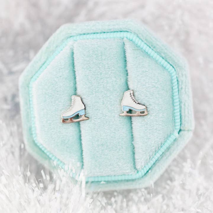 Ice Skate Stud Earrings for wholesale by Desert Peach