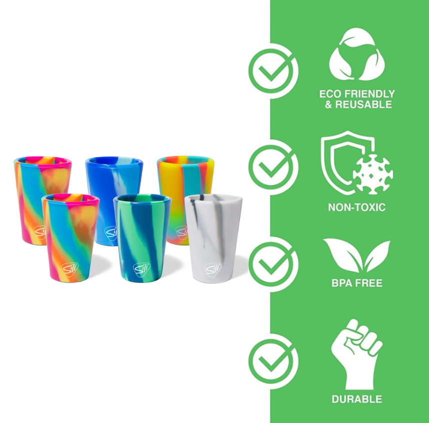 Silipint - Wholesale Shot Glass - 1.5 oz Silicone Silipint Shot Glass - Mountain Air3