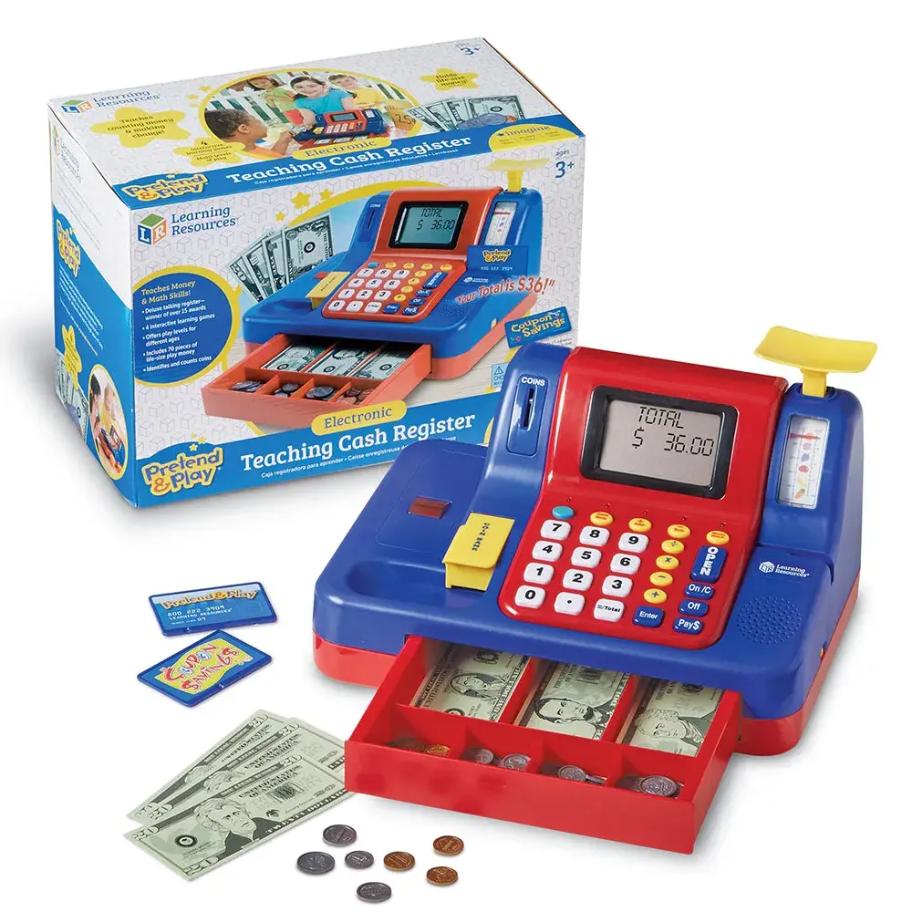 Learning Resources - Wholesale Toy Set - Kids - Pretend & Play® Teaching Cash Register2