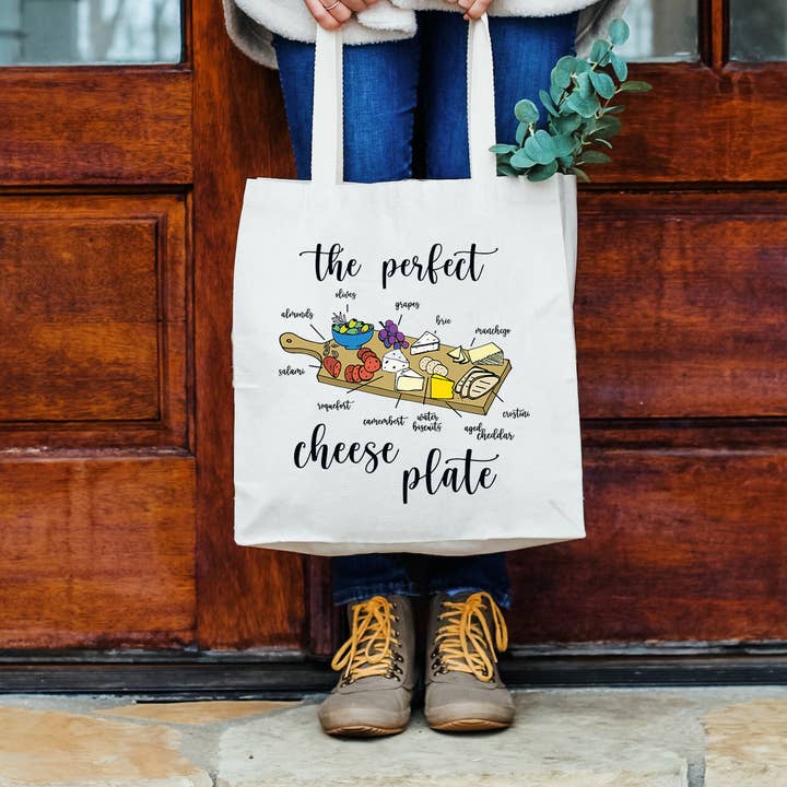 Moonlight Makers - Wholesale Tote Bag - Unisex - The Perfect Cheese Plate - Colorful Tote Bags1