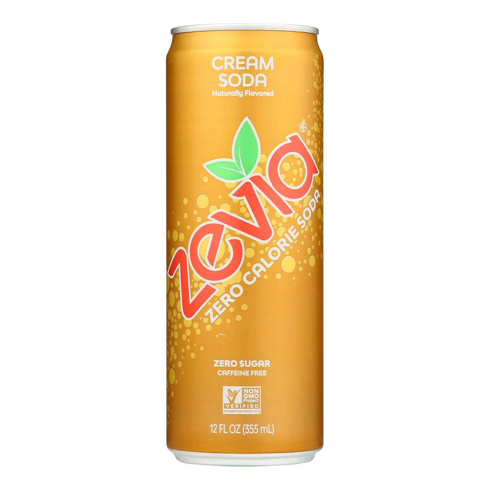 Everyday Supply Co - Wholesale Soda/Carbonated Drink - Zevia - Soda Cream Soda - Case Of 12-12 Fz0