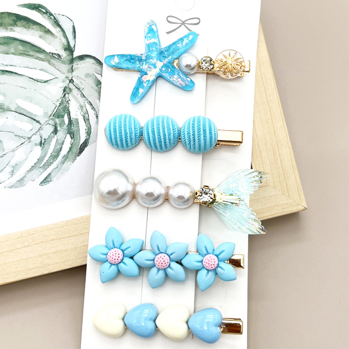 ACCITY - Wholesale Hair Clip - Women's - Rhinestone Pearl Hair Clip Set-Elegant Side Pin _CWASC0349633