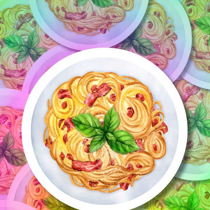 Spaghetti-Leben Vinyl-Aufkleber für den Großhandel von Hikaru Tara Art Arst & Craft Gift Shop
