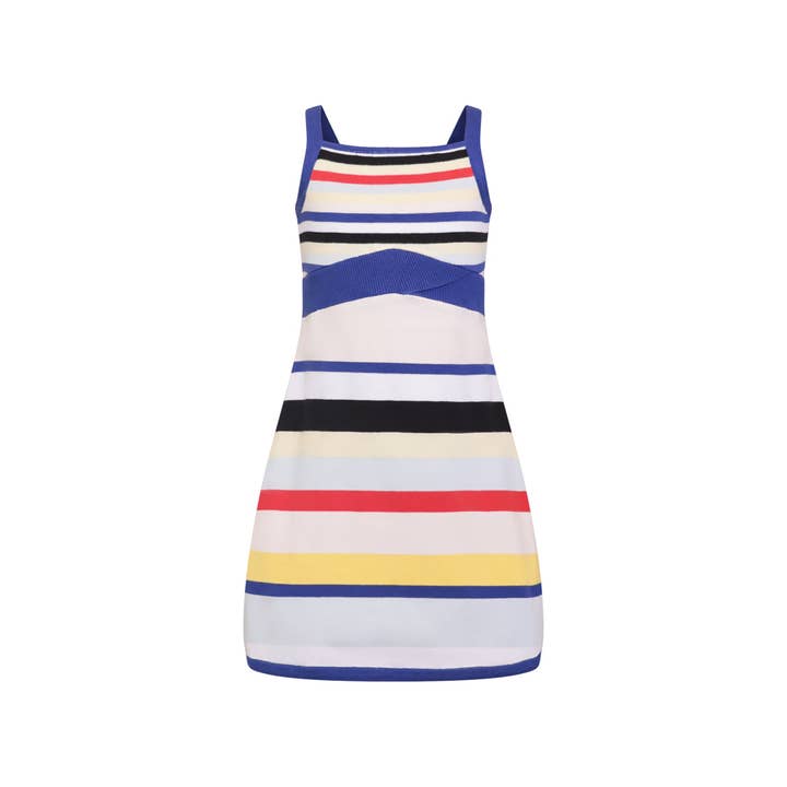 Girls Beach Dress with Bright Stripes for wholesale by Infantium Victoria