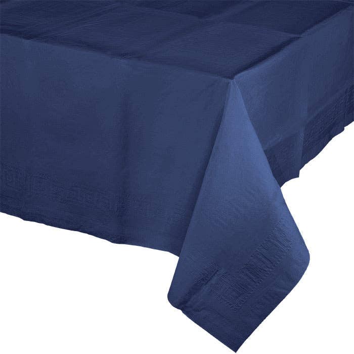 Navy Paper Table Covers 54" x 108", 1/Pkg for wholesale by Bulk Party Decor