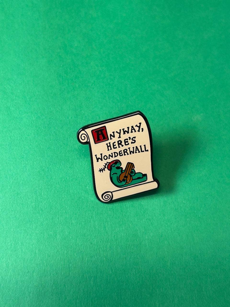 2B Or Not 2B - Wholesale Lapel Pin/Button - Wonderwall Frog Lute Jester Enamel Pin5