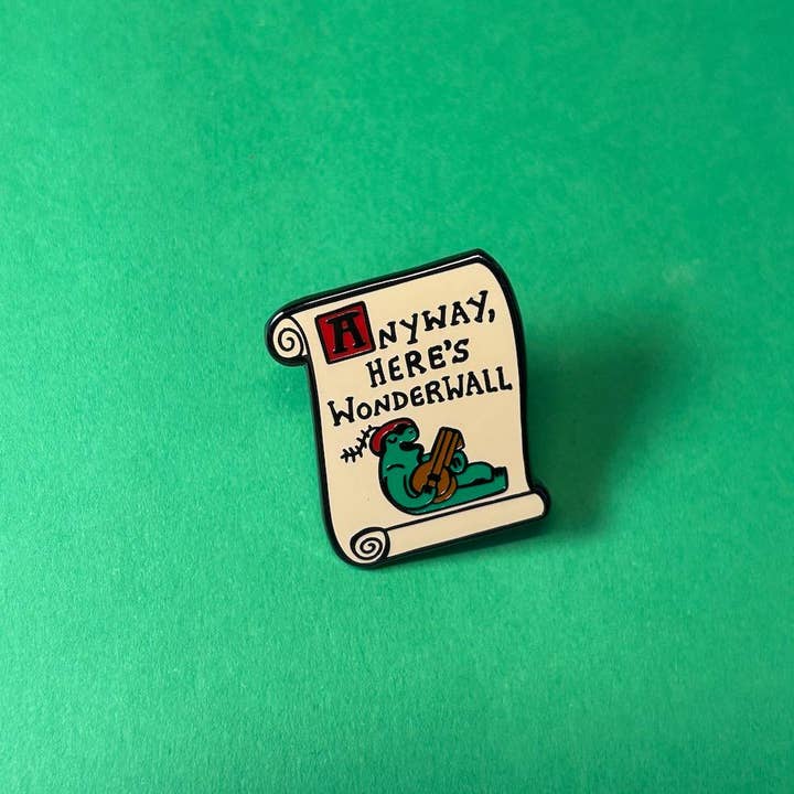 2B Or Not 2B - Wholesale Lapel Pin/Button - Wonderwall Frog Lute Jester Enamel Pin5