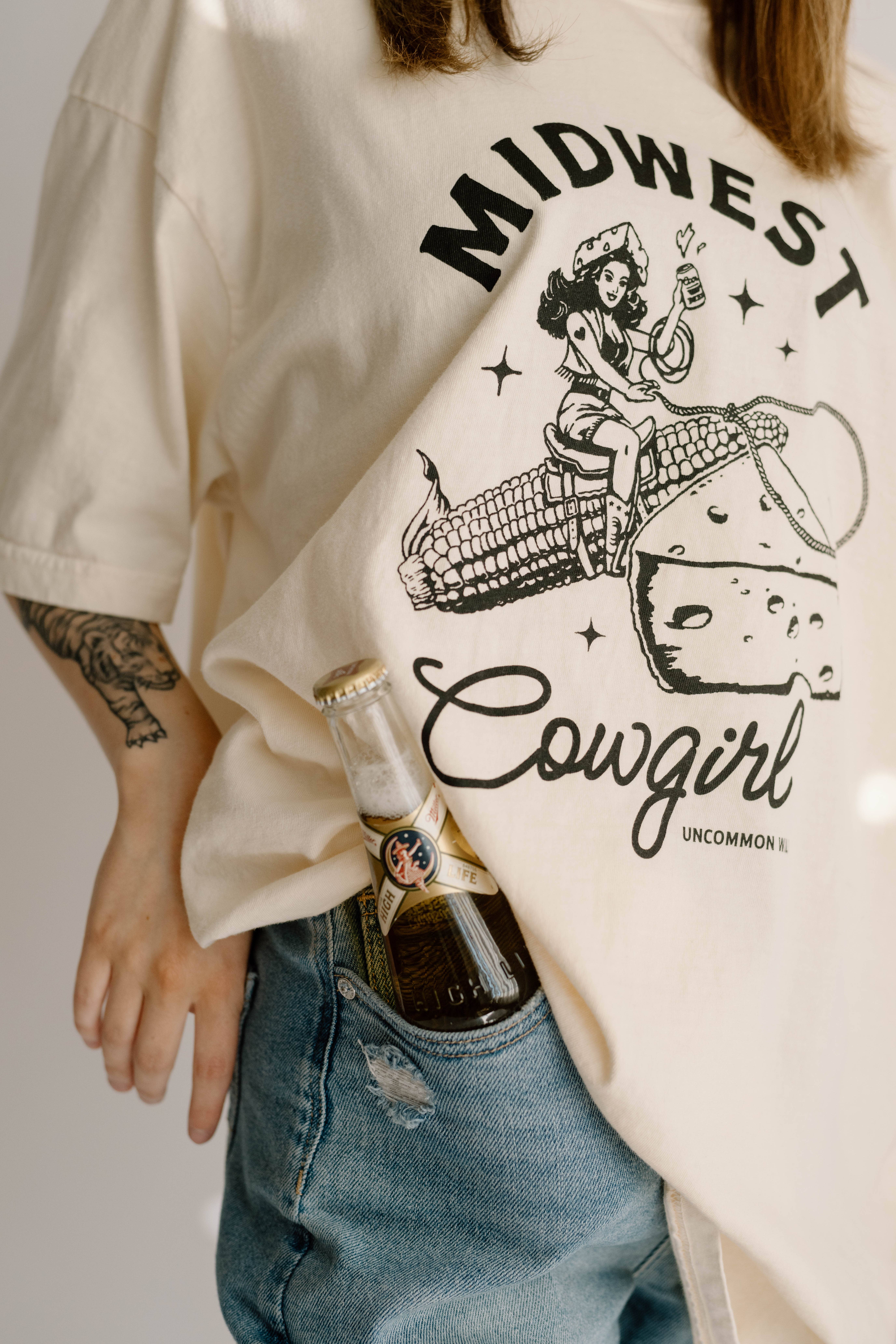 Uncommon Wild - Wholesale Screen Printed T-Shirt - Women's - Midwest Cowgirl Retro Western Comfort Colors Graphic Tee3