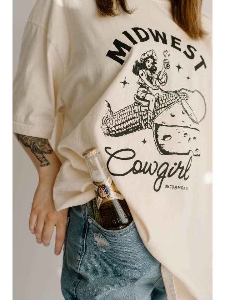 Uncommon Wild - Wholesale Screen Printed T-Shirt - Women's - Midwest Cowgirl Retro Western Comfort Colors Graphic Tee3