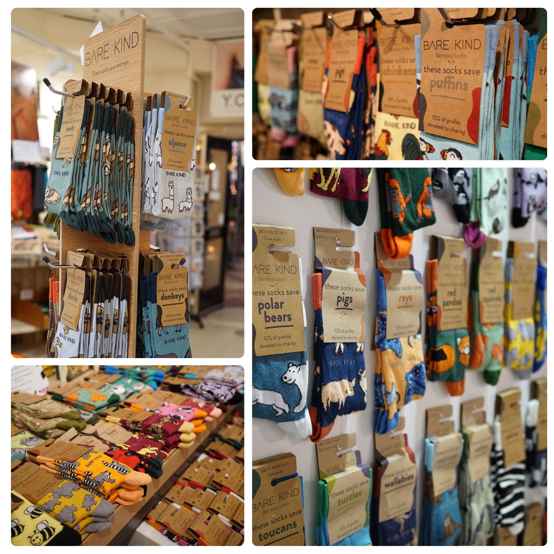 Bare Kind Socks - Wholesale Socks - Unisex - Snow Leopard Socks | Bamboo Socks | Sea Green Socks13