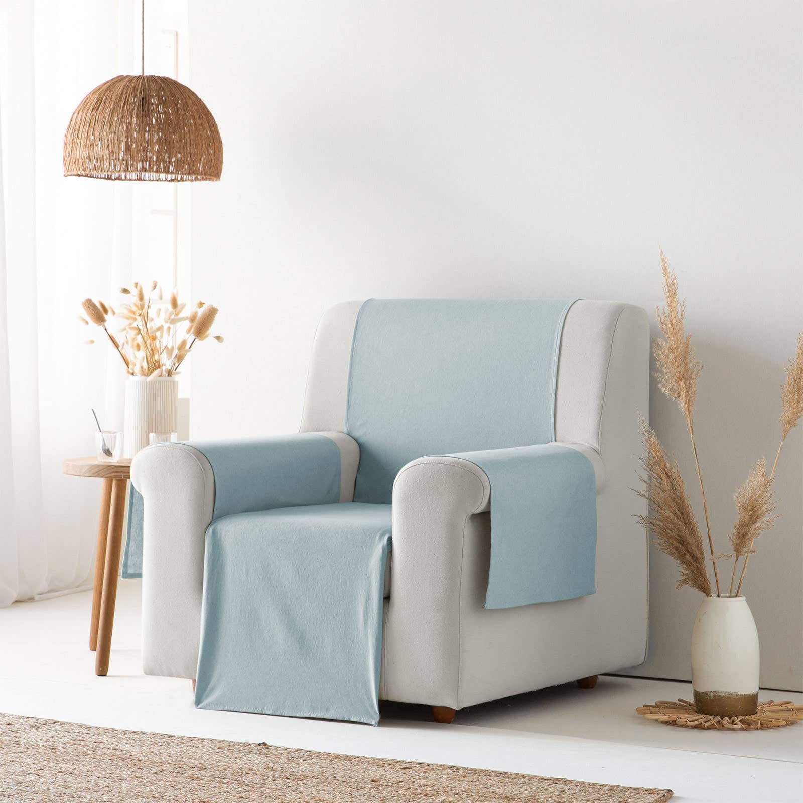 GAMUSI - Wholesale Chair/Sofa Slipcover - Smooth cotton plain sofa cover ALICANTE2