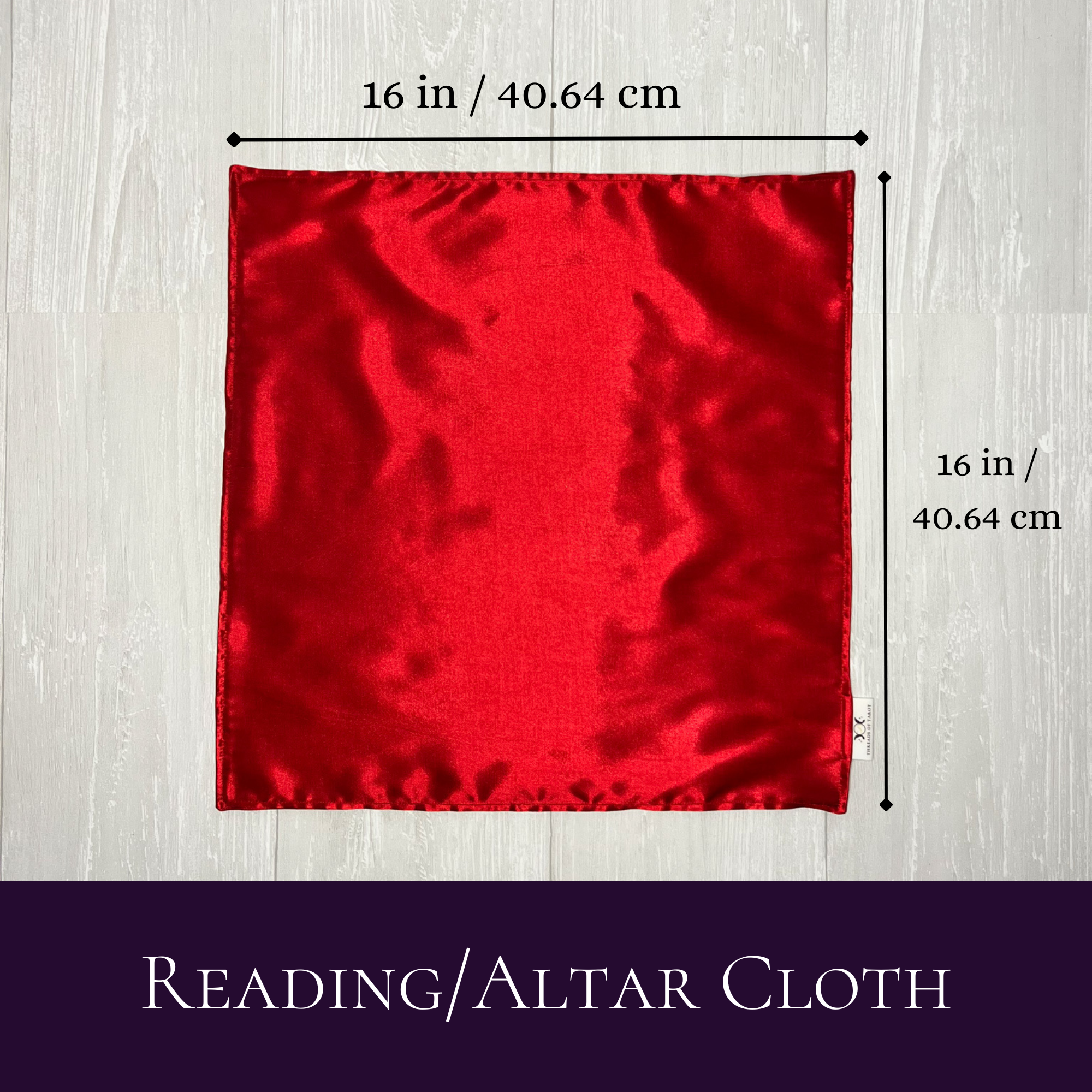 Threads of Tarot - Wholesale Tarot Cards - Red Satin Altar Cloth1
