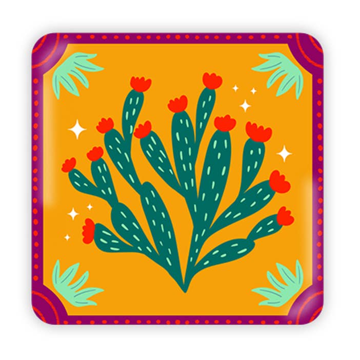Metal Magnet - Cholla Cactus for wholesale by Squidly Designs