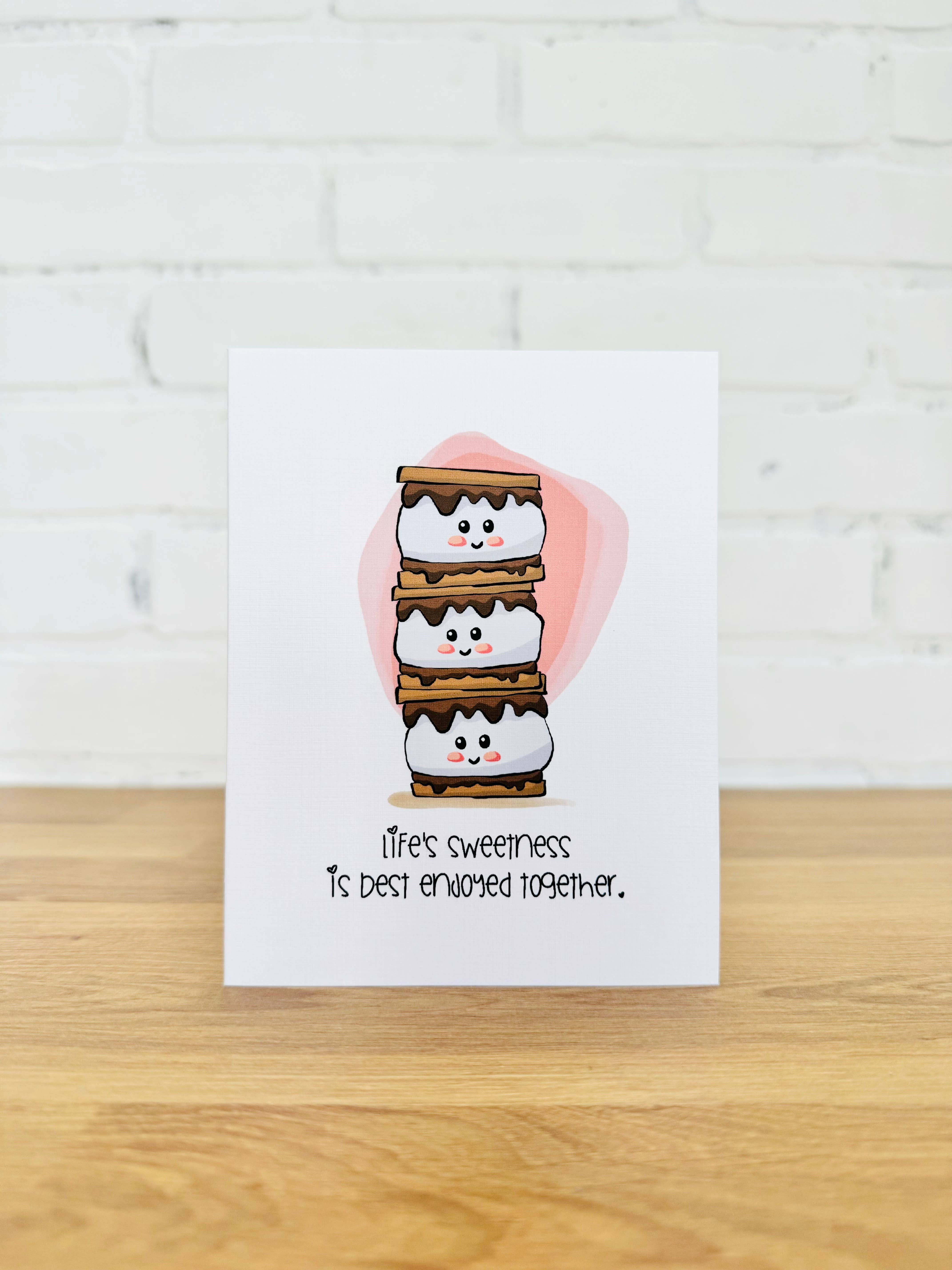 Laurel Reath - Wholesale Friendship card - S'MORES Card - Friendship Card