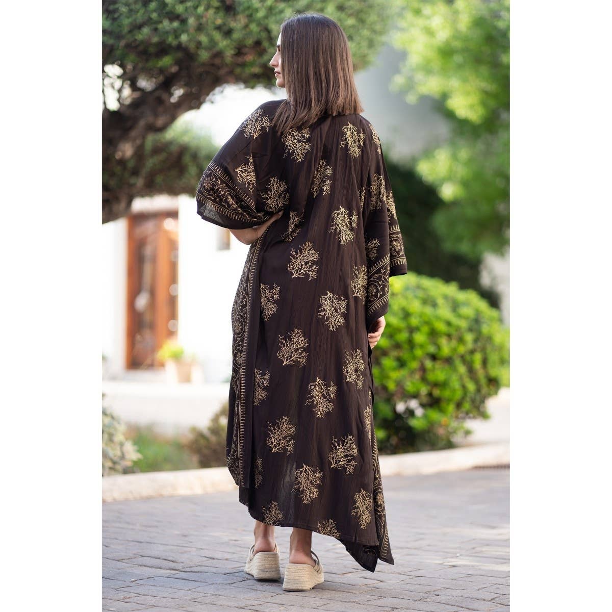 Black Isla Bonita By SIGRIS Kimono Bali 35498 for wholesale on Faire1