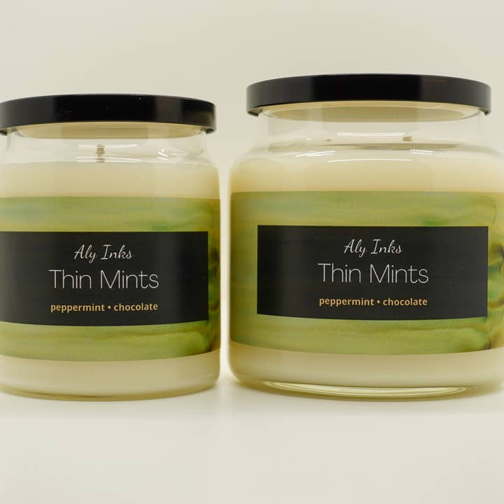 Thin Mints Soja-Kerze für den Großhandel von Aly Inks