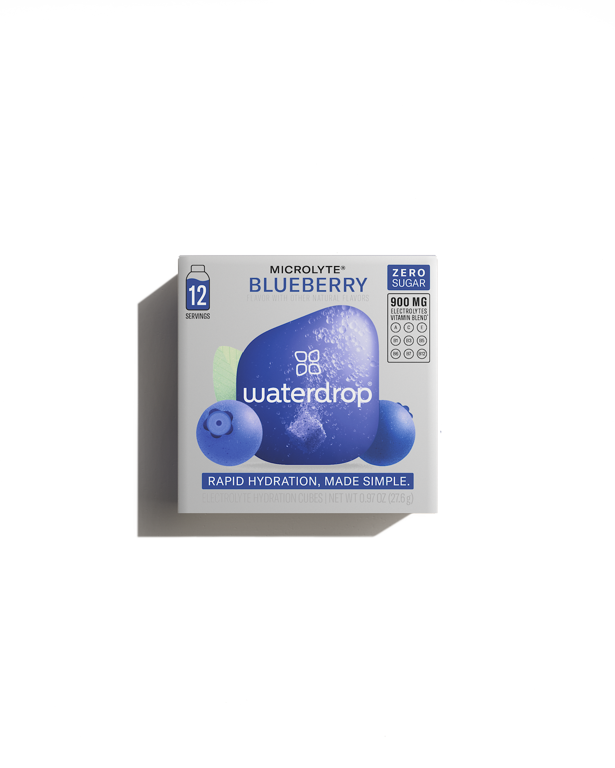 waterdrop® - Wholesale Powdered Health Drink - Microlyte 12pk - Rapid Hydration Cubes (Case of 10)0