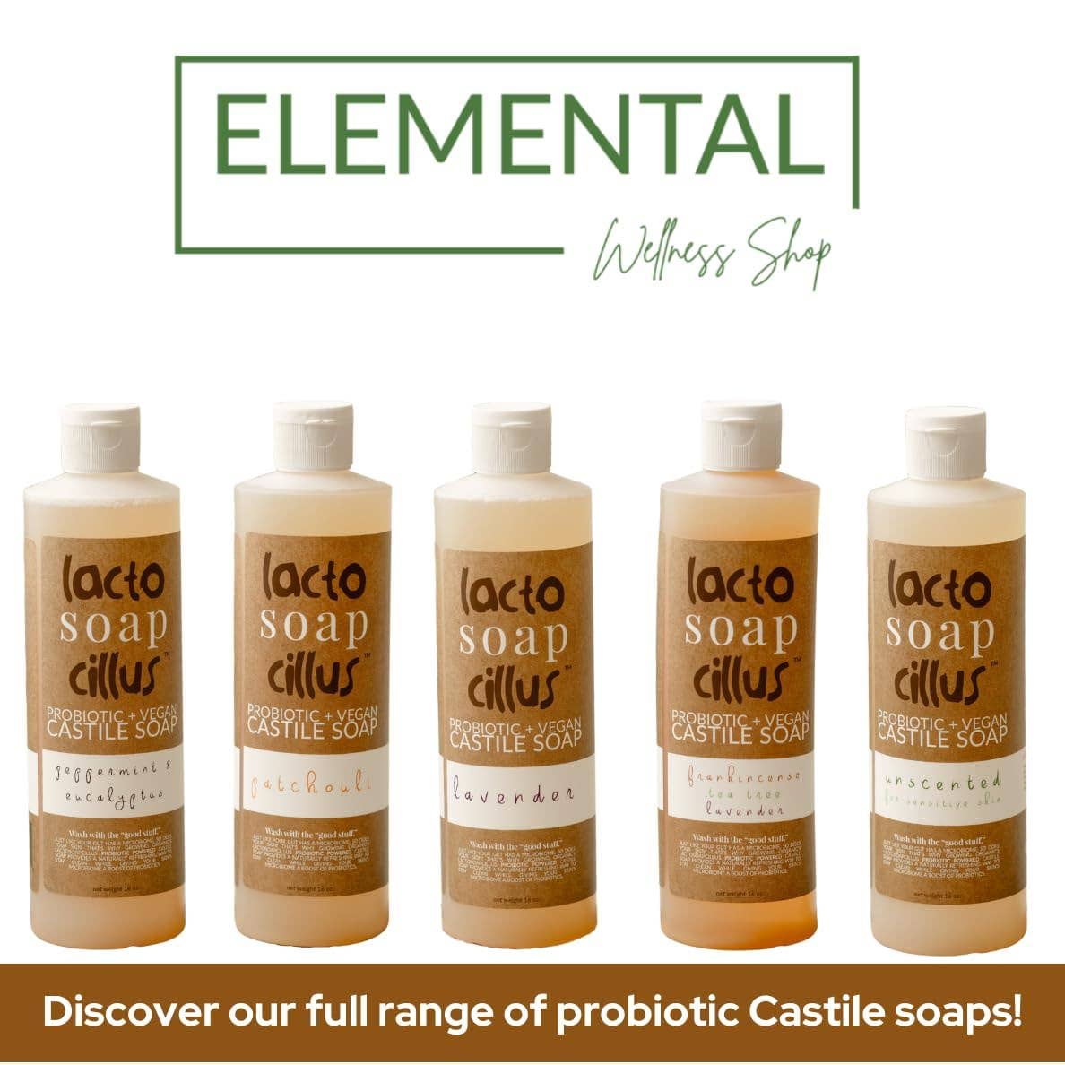 Elemental Wellness | Soap & Toxin-Free Living – wholesale Body wash/shower gel – Lavender Castile Soap | 100% Natural Soap | Palm Oil Free5