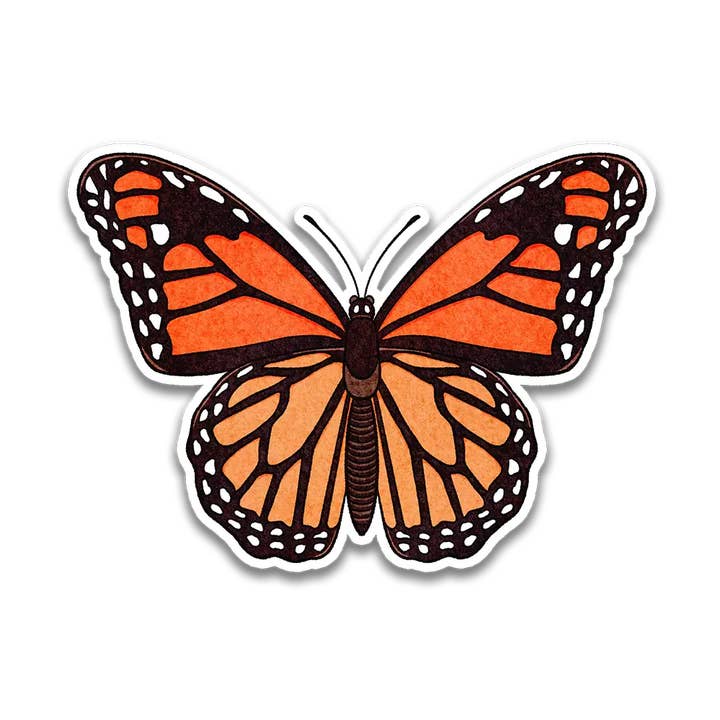 Adhesivo de mariposa monarca para venta al por mayor de Stick With Finn