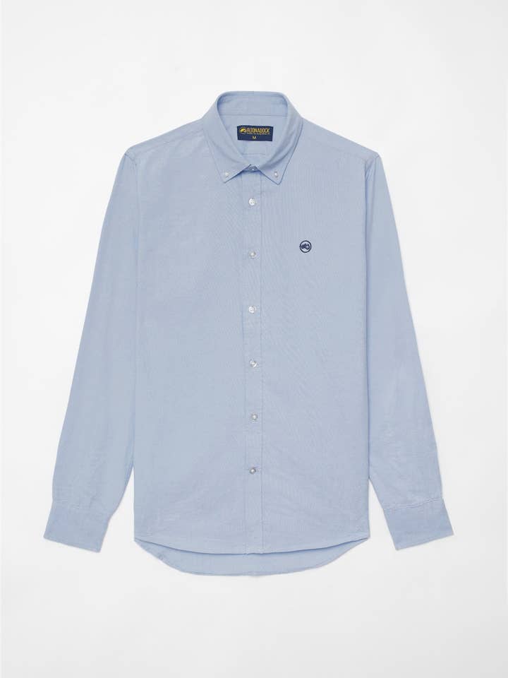 Blue Poplin Shirt for wholesale by ALTONADOCK