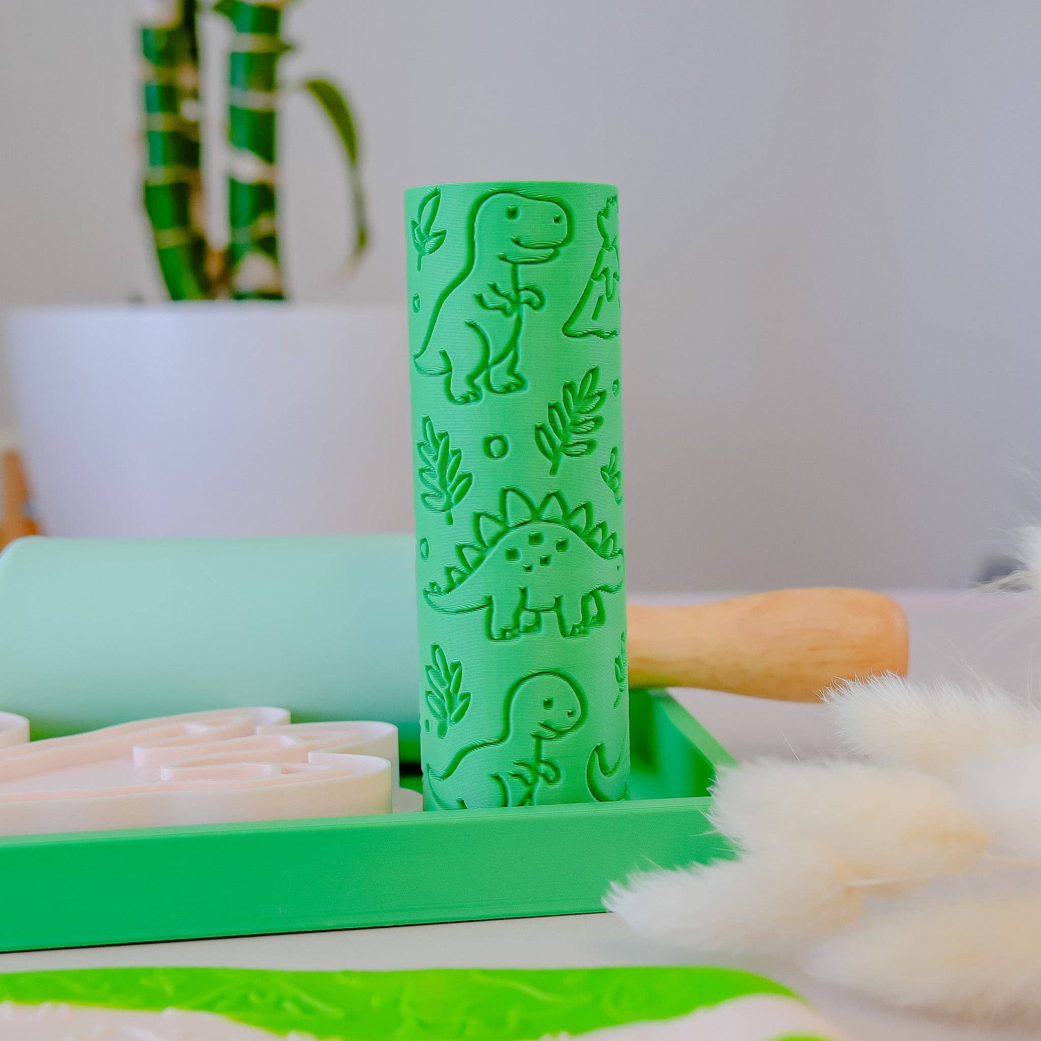 Play Sense - Vendita all'ingrosso Plastilina/slime - Bambini - Rullo Testurizzato Eco | Dinosauro