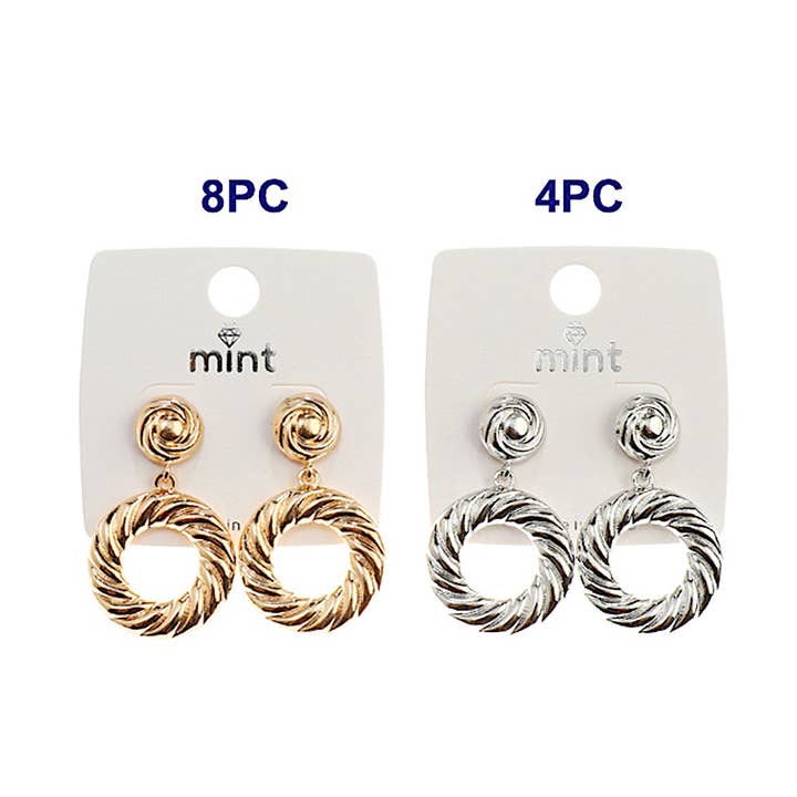 Atlas Fashion - Wholesale Dangle Earrings - Twist Drop Earring1