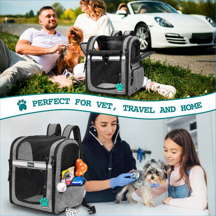 PetAmi - Wholesale Pet Carrier - Cat/Dog - Ultimate 4 Way Entry Pet Carrier Backpack13