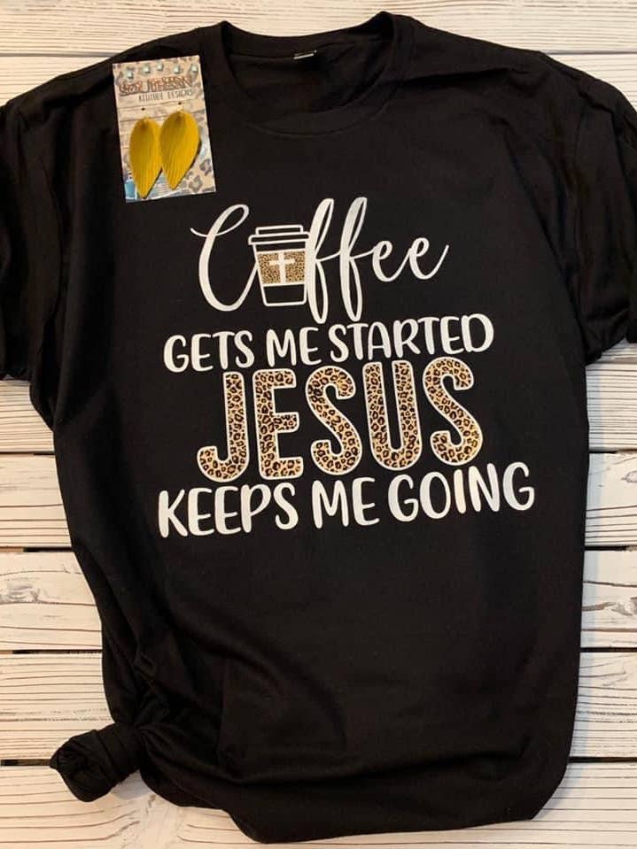 Southern Attitude Designs Inc – wholesale T-shirt (graphic) – women's – Coffee & Jesus0