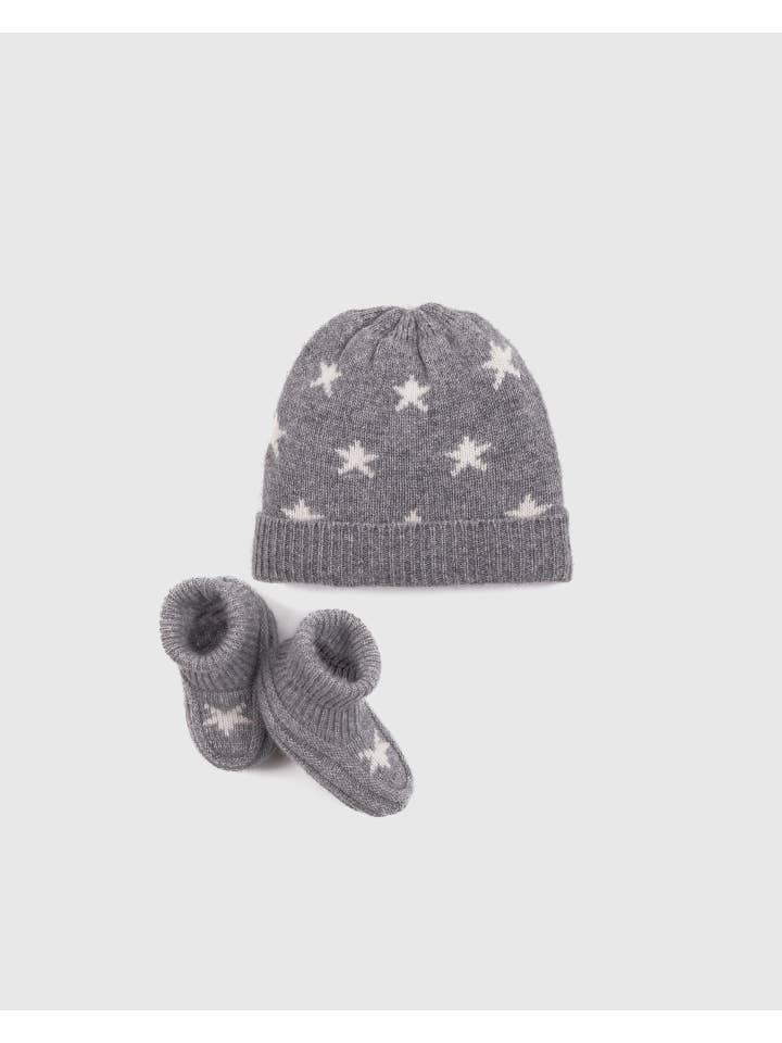 Delfina&Co - Wholesale Clothing Set - Baby - Mongolian Cashmere Beanie & Bootie Set - Baby Gender Neutral