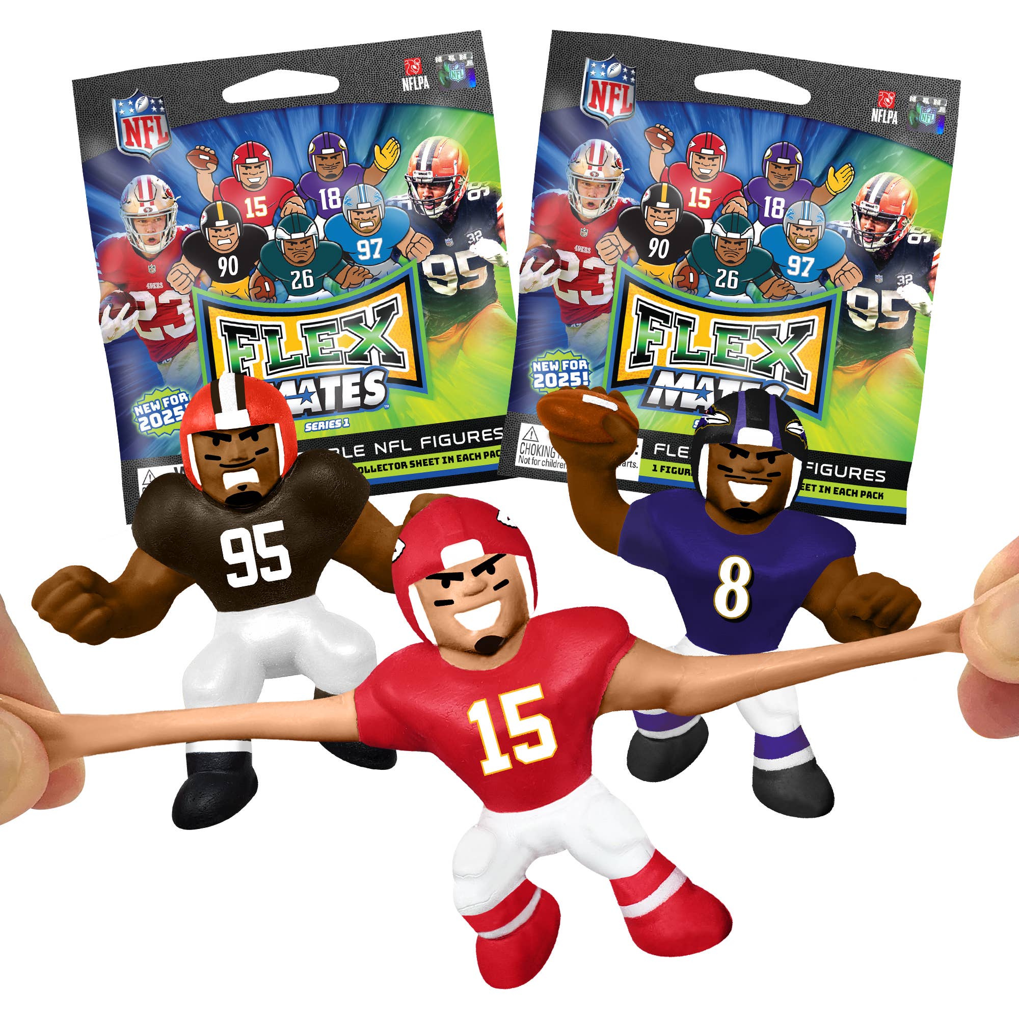 Party Animal, Inc. - Wholesale Figurine Toy - Kids - NFL FlexMates Display 2025 32ct1