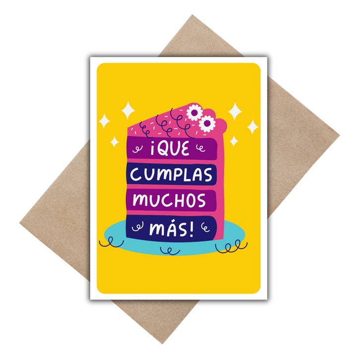 Gaec Studio - Wholesale Birthday Card - Que cumplas muchos mas Card1