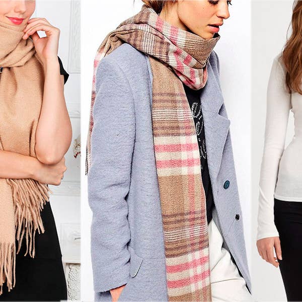 SERENITA - Wholesale Scarf - Unisex - Cashmere Feel Scarf Soft Warm Unisex Tartan Made in Korea21