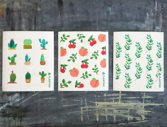 Plantish - Wholesale Dishcloth - Eucalyptus - Swedish Sponge Cloth2