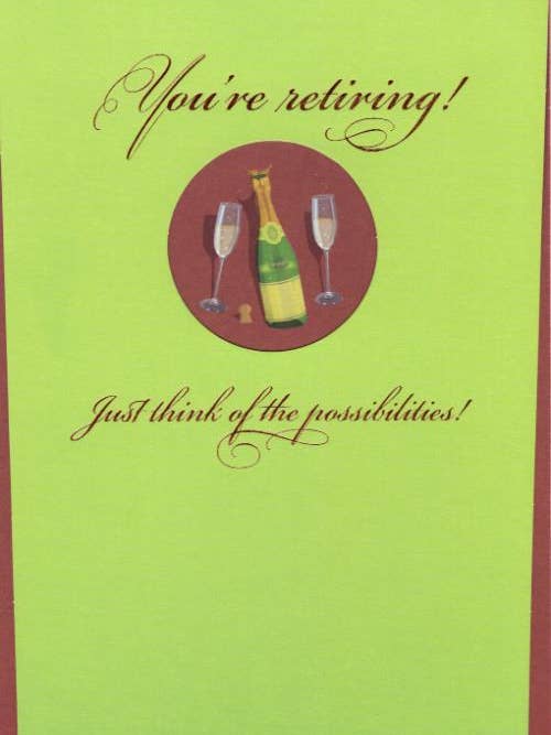 Congratulations Retirement | GRTC | SM | 42935G for wholesale by DICKENS INC.