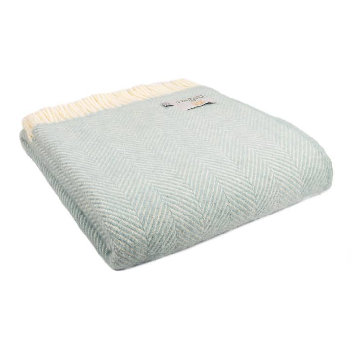 Tweedmill Textiles - Wholesale Throw Blanket - Fishbone Pure New Wool Throw6