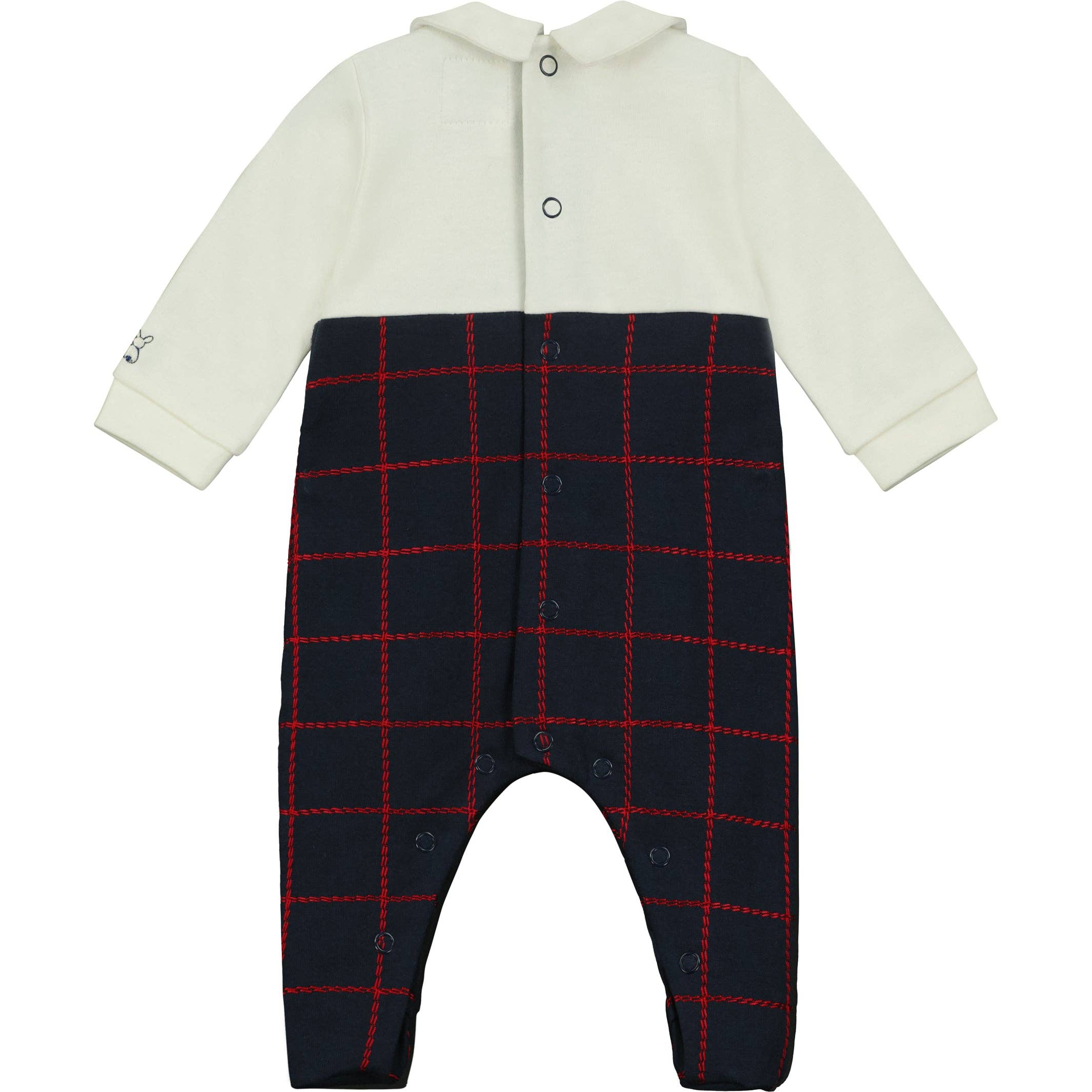 Emile Et Rose - Wholesale Jumpsuit - Baby - Elmo Navy Mock Dungaree Babygrow1