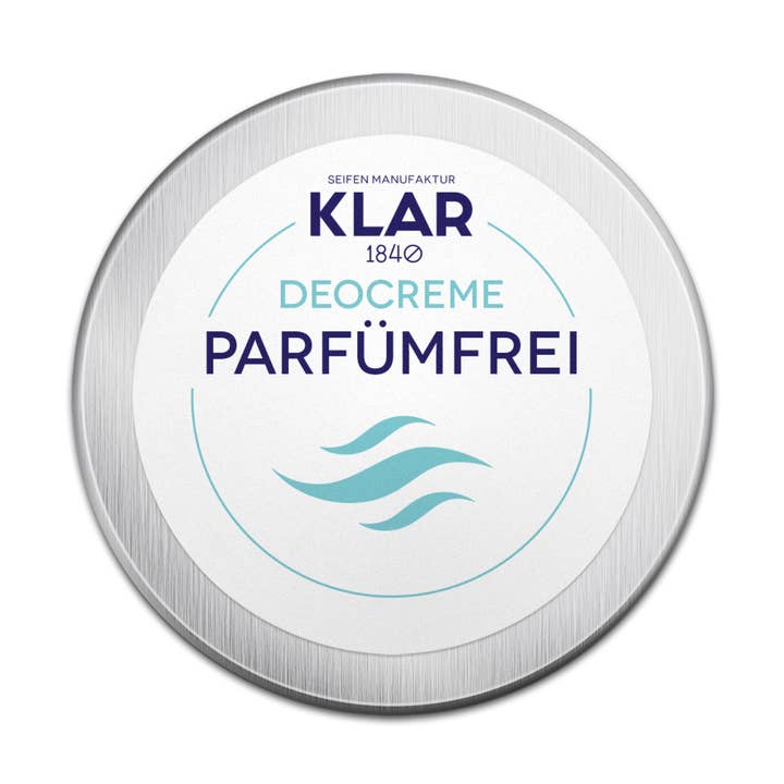 Crema deodorante senza profumo, 2,2 oz per la vendita all'ingrosso da parte di Klar Seifen