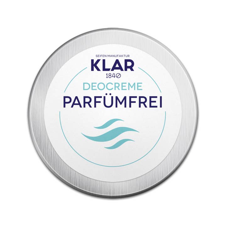 Deodorant cream fragrance-free, 2,2 oz for wholesale by Klar Seifen