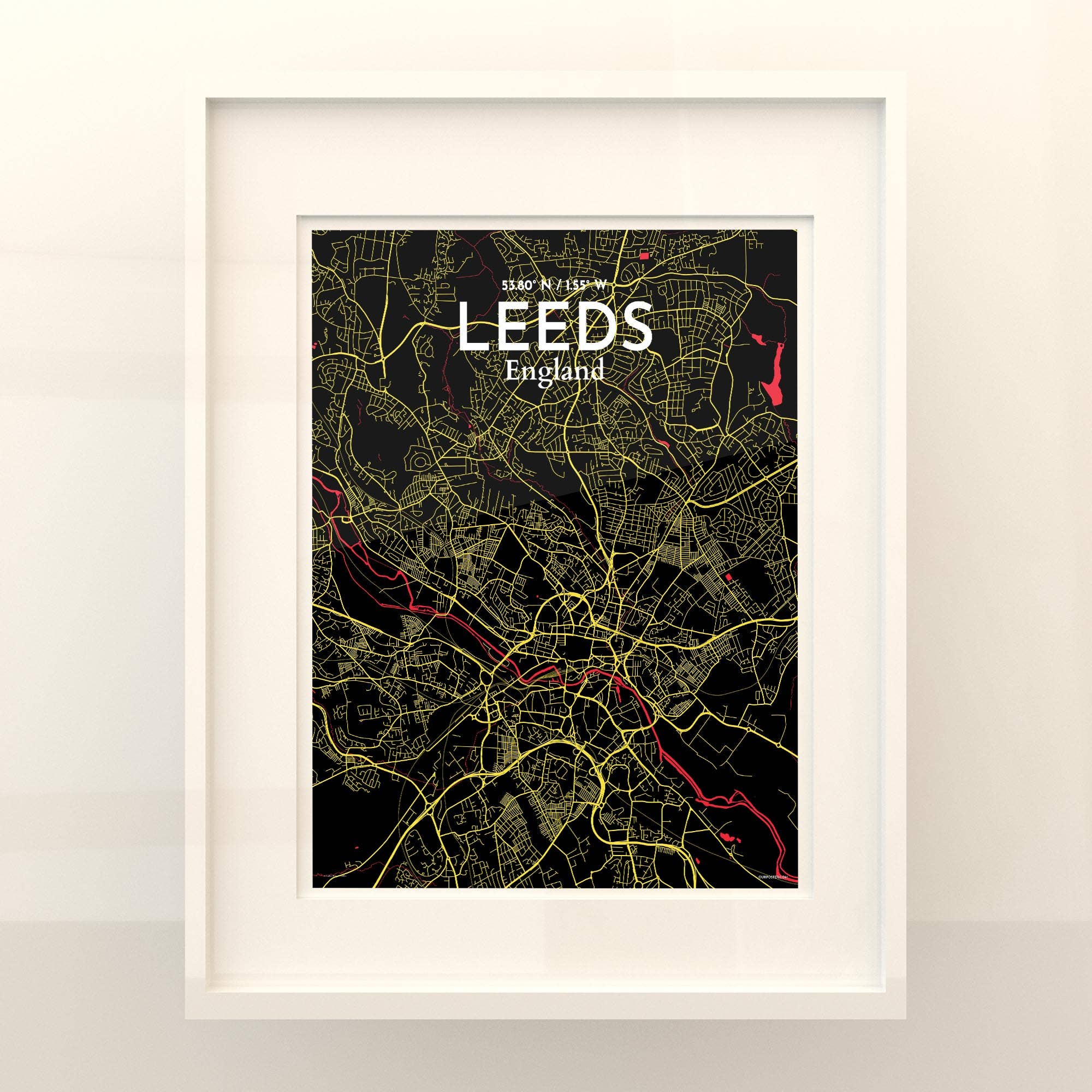 OurPoster.com – wholesale Poster – Leeds karta affisch69