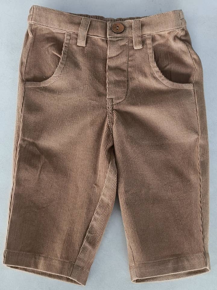 Yo Baby - Wholesale Pants - Baby - Beige Corduroy Pants : Infant : Baby : New Born : Boy
