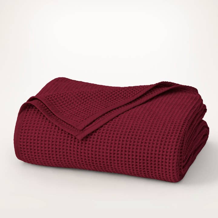 Holly Waffle Bed Blanket for wholesale by Boll & Branch