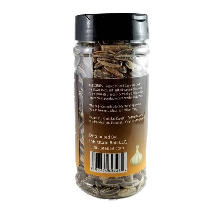 Interstate Bait - Wholesale Seeds/Kernels - Savory Garlic Whole Roasted Sunflower Seeds