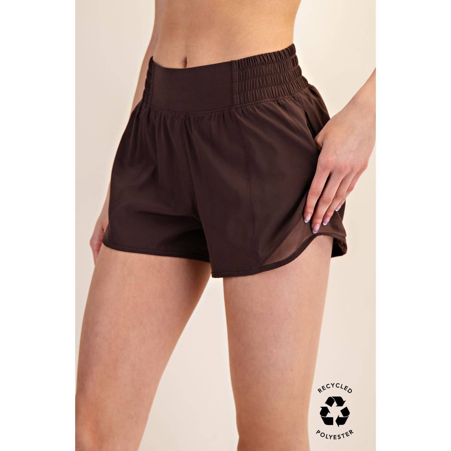 Rae Mode - Wholesale Athletic Shorts - Women's - RECYCLED ACTIVE SHORT WITH MESH25