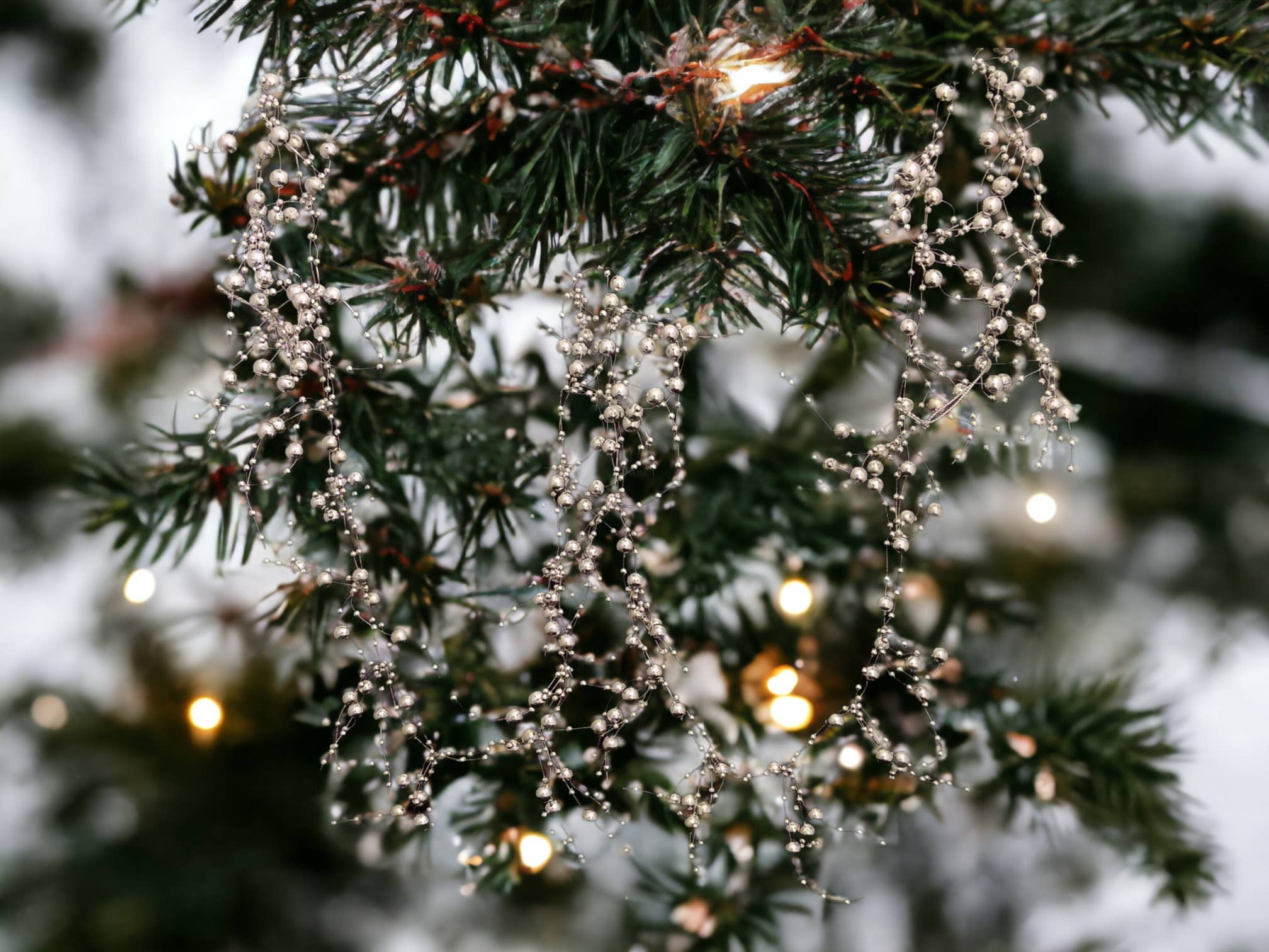 Decor N Beyond - Wholesale Bunting/Garland - 6' Silver Loose Bead Garland1