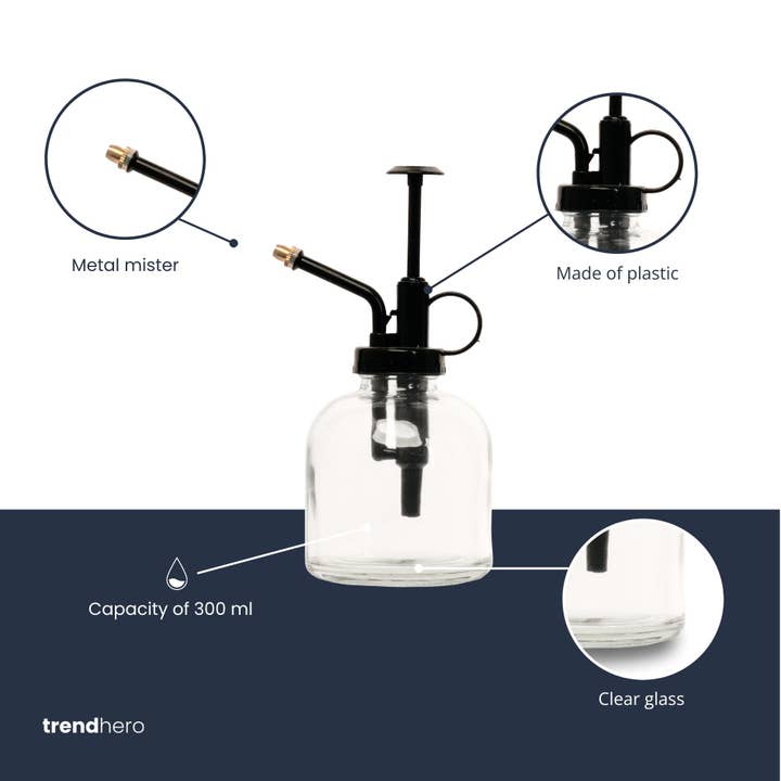 Trendhero.nl/b2b - Wholesale Plant Mister - Plant mister - Glass transparant - 300 ml - Spray2