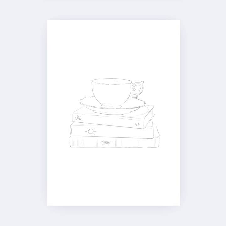 Sarah Ruth Frey - Wholesale Sketchbook/Sketchpad - Bookish Paintable Pages | Watercoloring Set4